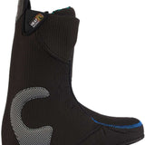 Burton Women's Ritual Step On Boot 2024 - Black boot with a textured pattern on the side and a blue stitching detail along the toe.