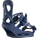 Burton Women's Scribe Snowboard Binding - A dark gray snowboard binding with a distinctive geometric pattern on the straps and buckles.