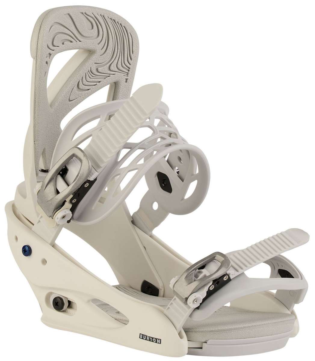 Burton Women's Scribe Snowboard Binding - A women's-specific binding with a sleek, modern design and adjustable straps for a comfortable fit.