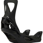 Burton Women's Step On Snowboard Bindings 2024 - Black bindings with a sleek, modern design and silver hardware.