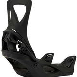 Burton Women's Step On Snowboard Bindings 2024 - Black bindings with a sleek, modern design and silver hardware.