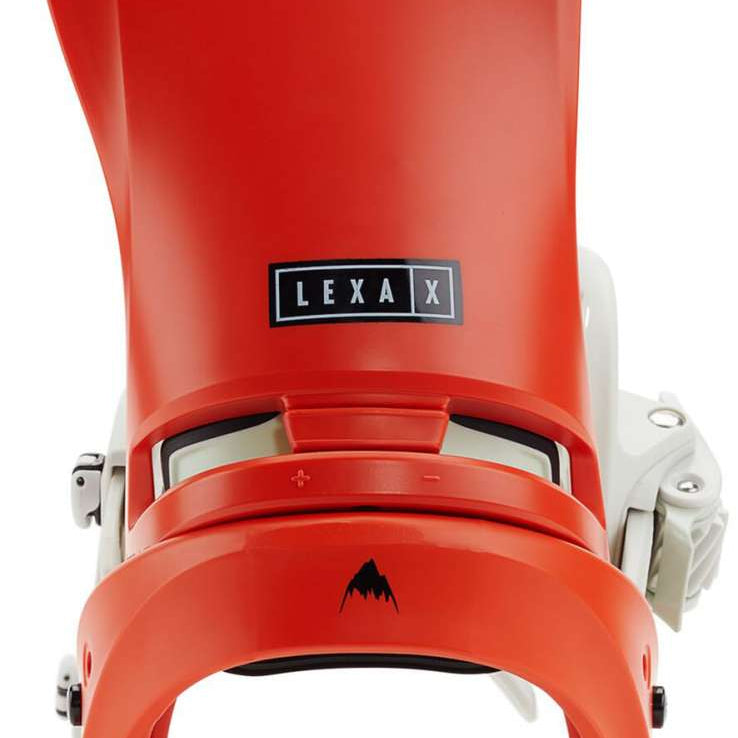 Burton Women's Lexa X EST Snowboard Binding - A women's-specific binding with a sleek black base and silver buckles.