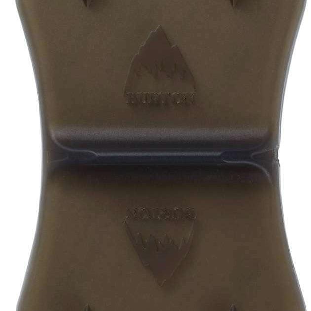 Burton Medium Spike Stomp Pad - A brown stomp pad with a textured surface and small spikes on top, featuring a triangular logo in the center.