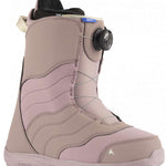 Burton Women's Mint BOA Snowboard Boot 2024 - A light pink snowboard boot with a black BOA dial on the side.