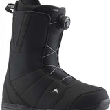 Burton Moto BOA Snowboard Boot 2024 - Black snowboard boots with a textured pattern on the upper material and white stitching.