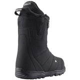 Burton Moto Snowboard Boot 2024 - A black snowboard boot with a textured pattern on the upper material and a white logo on the toe area.