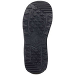 Burton Moto Snowboard Boot 2024 - Black snowboard boot with a textured rubber sole and laces.