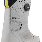 Burton Photon BOA Snowboard Boot 2024 - A gray snowboard boot with a black strap and white lettering on the side.