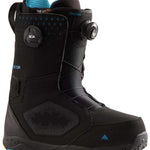 Burton Photon BOA Snowboard Boot 2024 - Black snowboard boots with blue accents and a textured rubber sole.