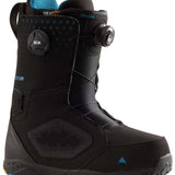 Burton Photon BOA Snowboard Boot 2024 - Black snowboard boots with blue accents and a textured rubber sole.