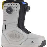 Burton Photon BOA Snowboard Boot 2024 - A gray snowboard boot with a black strap and white lettering on the side.