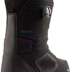 Burton Photon BOA Snowboard Boot 2024 - Black snowboard boots with blue accents and a textured rubber sole.