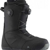 Burton Ruler BOA Snowboard Boot 2024 - Black snowboard boots with a sleek, modern design and silver BOA dials on the side.