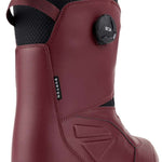 Burton Ruler BOA Snowboard Boot 2024 - A black and gray snowboard boot with a textured pattern on the side, featuring a round black BOA dial.