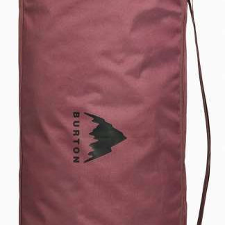 Burton - Space Sack Board Bag 2024 is a dusty rose-colored bag with a zippered top and a handle at the top.