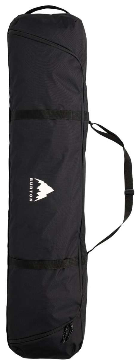Burton Space Sack Board Bag 2024 - Black bag with a white logo and strap handle on top.