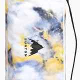 Burton - Space Sack Board Bag 2024 is shown in a light blue and white tie-dye pattern with black straps.