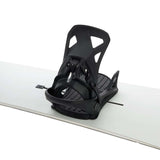 Burton Step On Snowboard Binding 2024 - A black snowboard binding with a sleek, modern design and a prominent "Step On" logo on the strap.