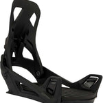 Burton Step On Snowboard Binding 2024 - Black snowboard bindings with a sleek, modern design and silver buckles.