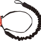 Burton Web Snowboard Leash 2023 - Black webbing with a red plastic buckle and clip.