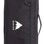 Burton Wheelie Gig Board Bag - A large, black bag with a white logo on the front and two wheels at the bottom for easy transport.