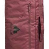 Burton Wheelie Gig Board Bag - A large, rectangular bag with a handle on top and two wheels at the bottom for easy transport. It is primarily black in color.