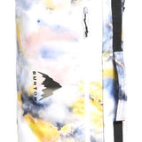Burton Wheelie Gig Board Bag - A large, rectangular bag with a handle on top and wheels at the bottom, featuring a tie-dye pattern in shades of blue, yellow, and pink.