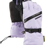 Burton Young Vent Gloves 2024 - A pair of gloves with a black strap on the wrist and a white logo that says "BURTON" in all caps.