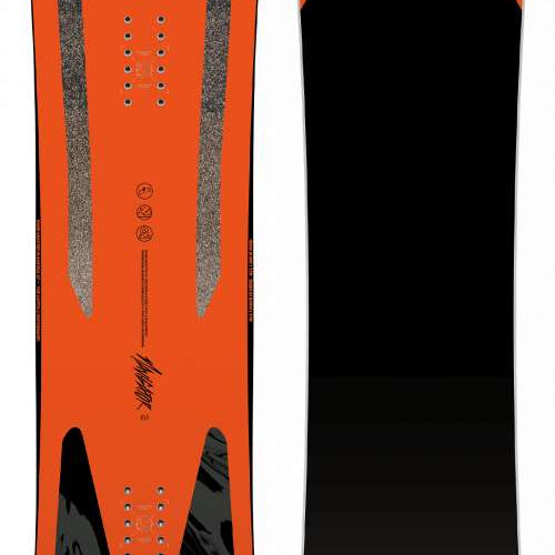 Capita Navigator Snowboard 2023 - A snowboard with a black base and white lettering on top, featuring the word "CAPITA" in large letters.