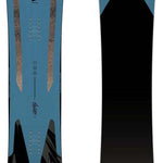 Capita Navigator Snowboard 2023 - A blue snowboard with a black mountain graphic at the bottom.