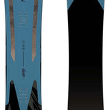 Capita Navigator Snowboard 2023 - A blue snowboard with a black mountain graphic at the bottom.
