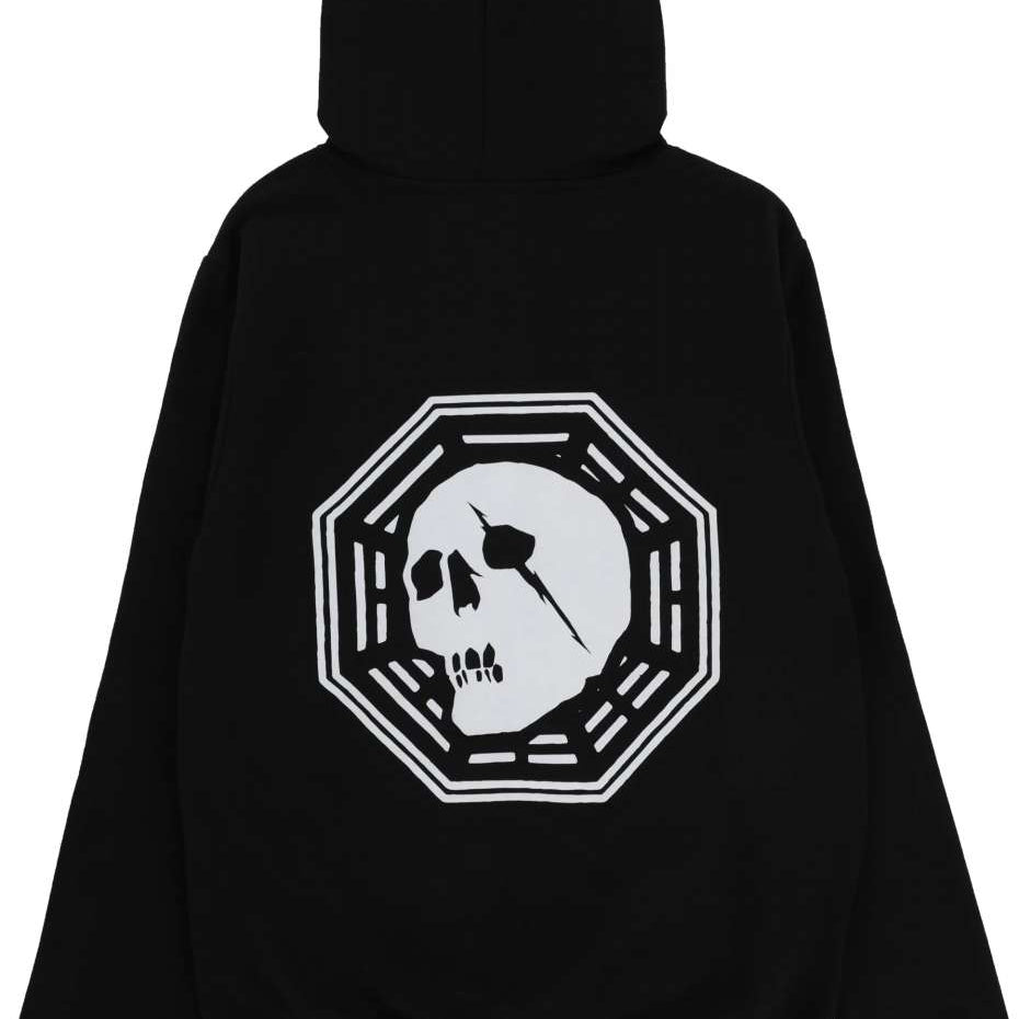 CAPiTA Skull Fleece Hoodie 2023 - A black hoodie with a white skull logo on the front.