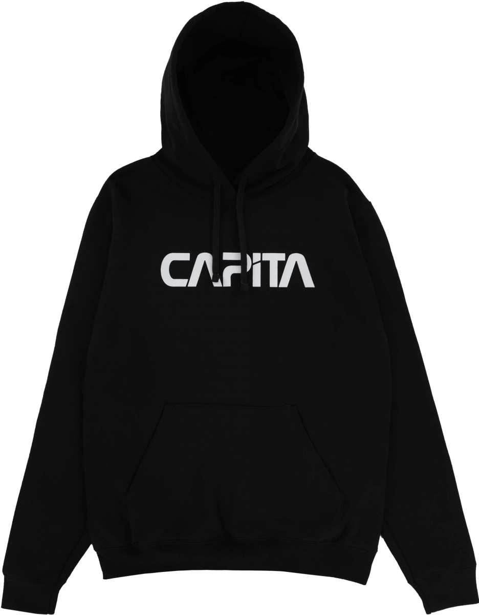 CAPiTA Skull Fleece Hoodie 2023 - A black hoodie with a white skull logo on the chest.