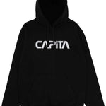 CAPiTA Skull Fleece Hoodie 2023 - A black hoodie with a white skull logo on the chest.