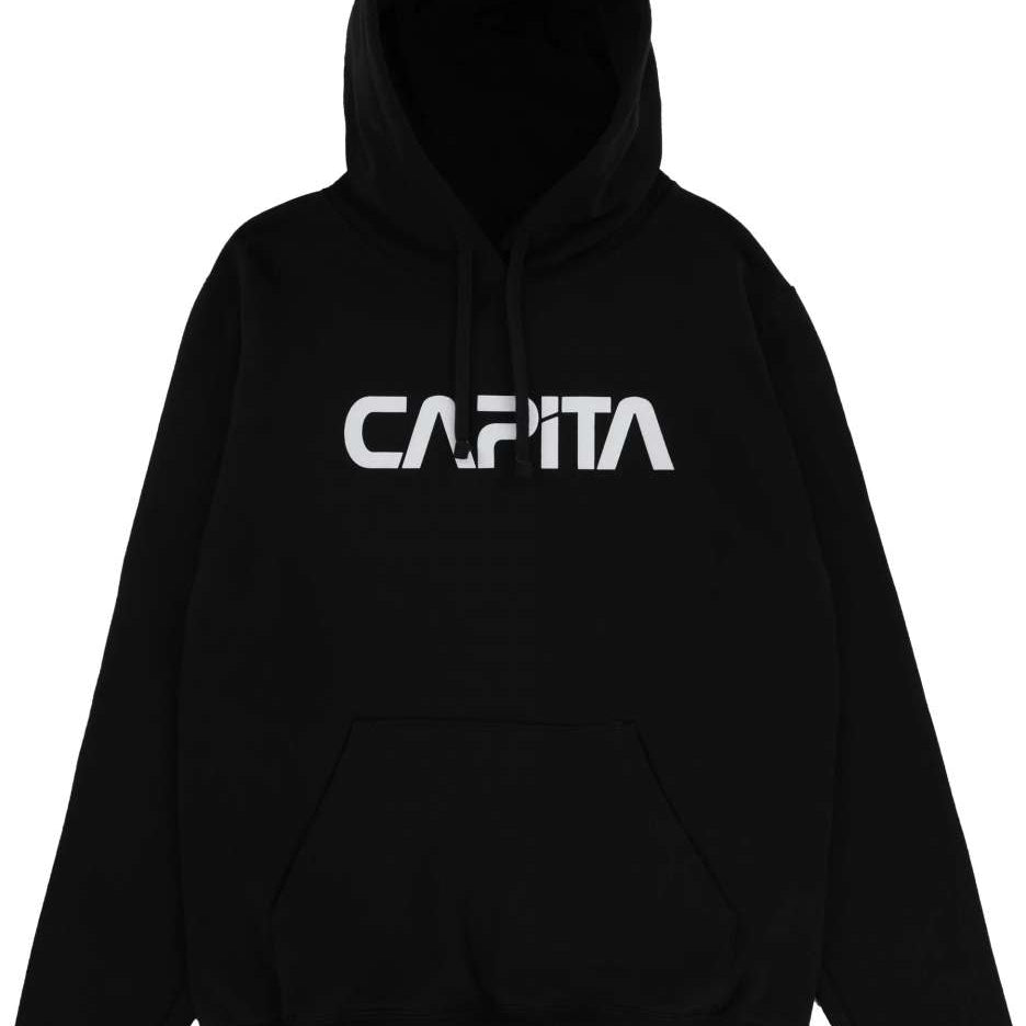 CAPiTA Skull Fleece Hoodie 2023 - A black hoodie with a white skull logo on the chest.