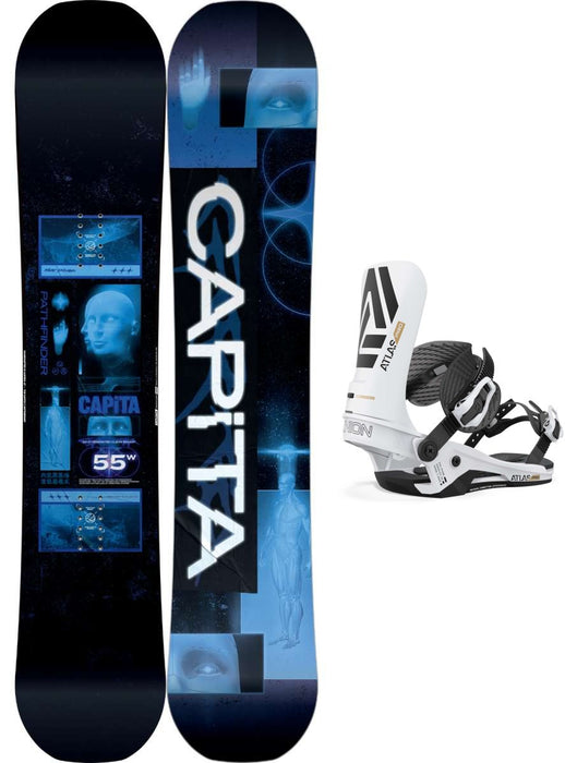 Capita Pathfinder Camber Snowboard Package 2024 With Union Atlas Pro Bindings