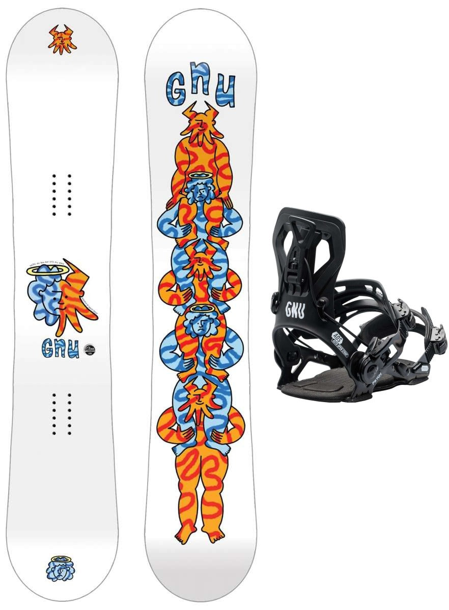 GNU Head Space Snowboard Package 2024 With GNU Psych Bindings — Ski Pro AZ
