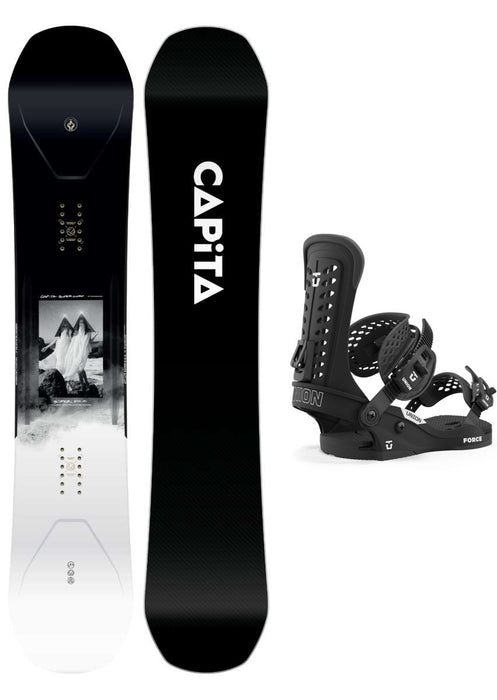 Capita Super DOA Snowboard Package 2024 With Union Force Classic Bindings