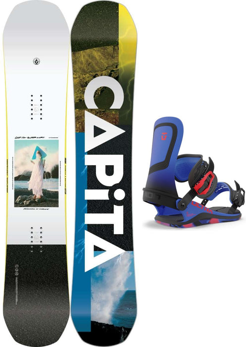 Capita Defenders of Awesome DOA Snowboard Package 2024 With Union Ultra Bindings