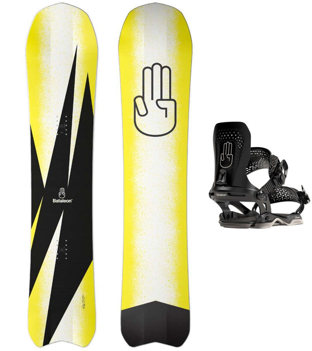 Bataleon Party Wave Snowboard Package 2023 With Bataleon Chaos Asymwrap Bindings