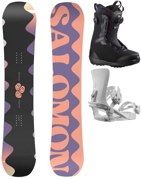 Salomon Ladies Oh Yeah Snowboard Package With Nesta Bindings And Ivy BOA Boots 2024
