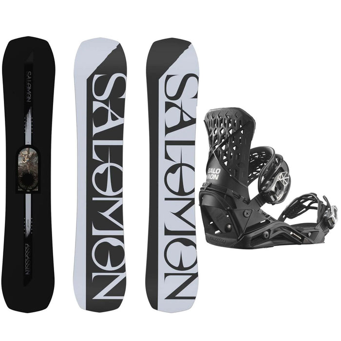 Salomon Assassin Pro 2024 Snowboard Package With Highlander Snowboard Bindings