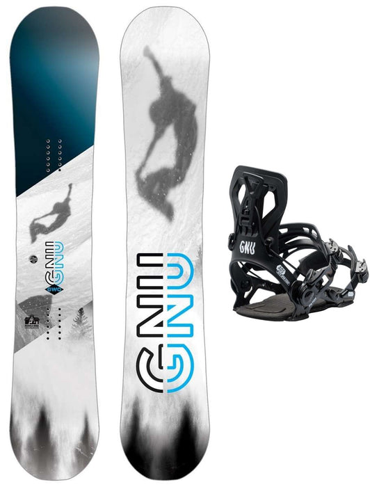 GNU GWO Snowboard Package 2024 With GNU Psych Bindings — Ski Pro AZ
