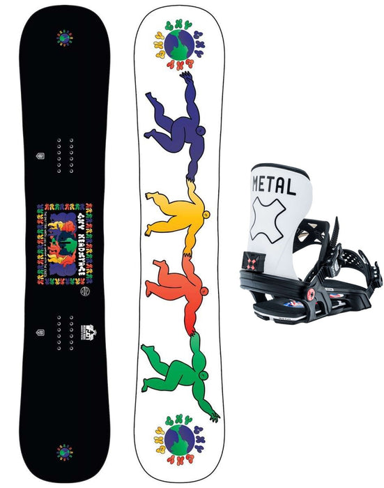 GNU Headspace Snowboard Package 2023 With Bent Metal Axtion Bindings