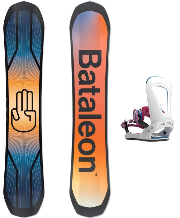 Bataleon Goliath Snowboard Package 2022 With Bataleon Camel Toe Bindings
