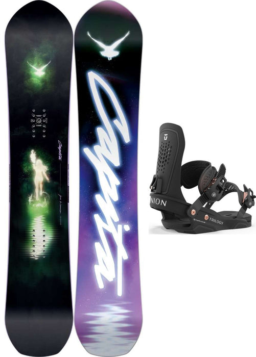 Capita Equalizer by Jess Kimura Snowboard Package 2024 With Union Ladies Trilogy Bindings
