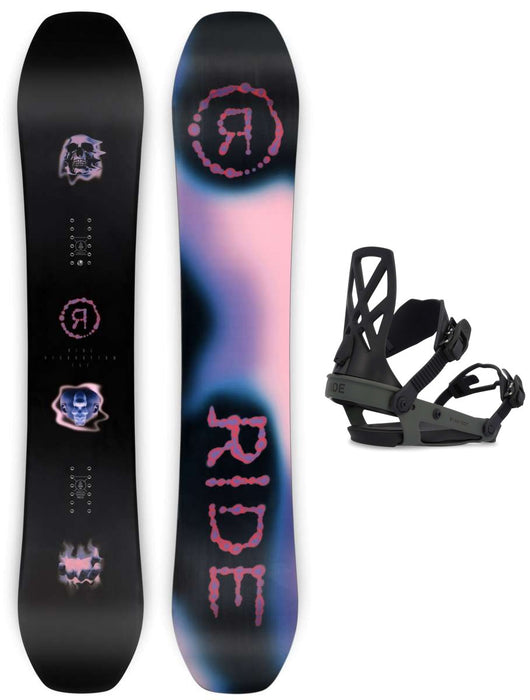 Ride Algorhythm Snowboard Package 2024 With Ride A-4 Bindings