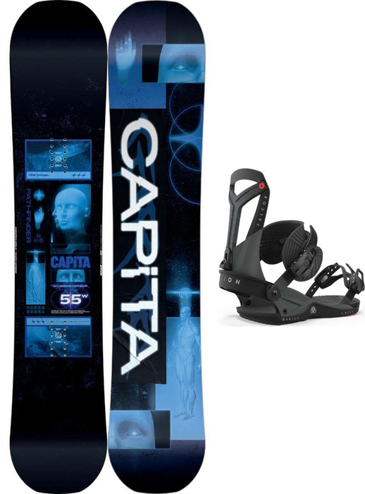 Capita Pathfinder Camber Snowboard Package 2024 With Union Falcor Bindings