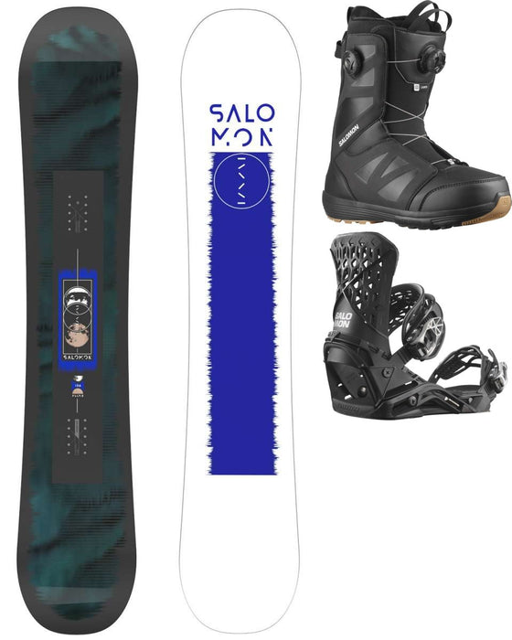 Salomon Pulse Snowboard Package With Highlander Bindings And Launch BOA SJ Boots 2024