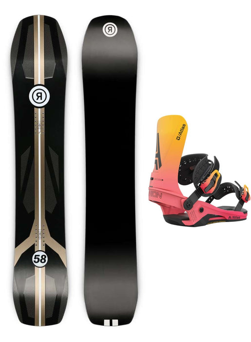 Ride Commissioner Snowboard Package 2023 With Union Atlas LTD Bindings